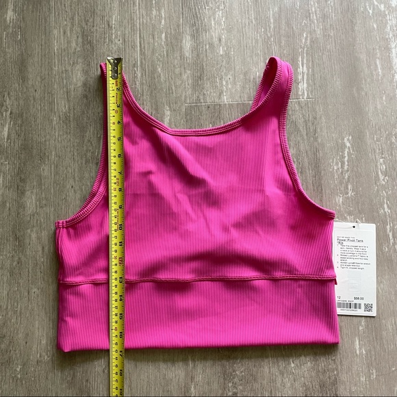 Lululemon Power Pivot Tank Top Rib - Sonic Pink - Picture 3 of 6